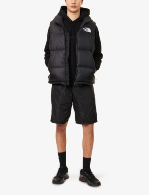 Shop The North Face Mens Black 1996 Retro Nuptse High-neck Shell-down Vest