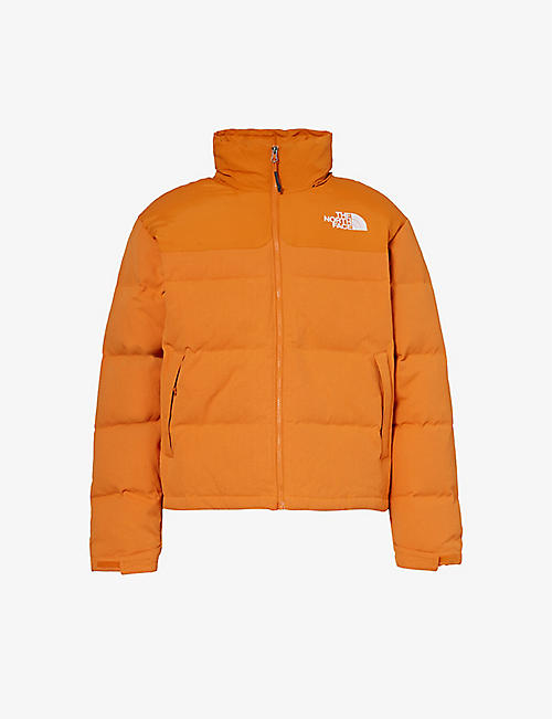 THE NORTH FACE: Nuptse brand-embroidered regular-fit canvas recycled-down jacket