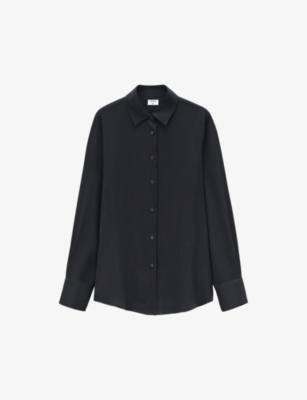 Filippa K Eira Silk Shirt In Black