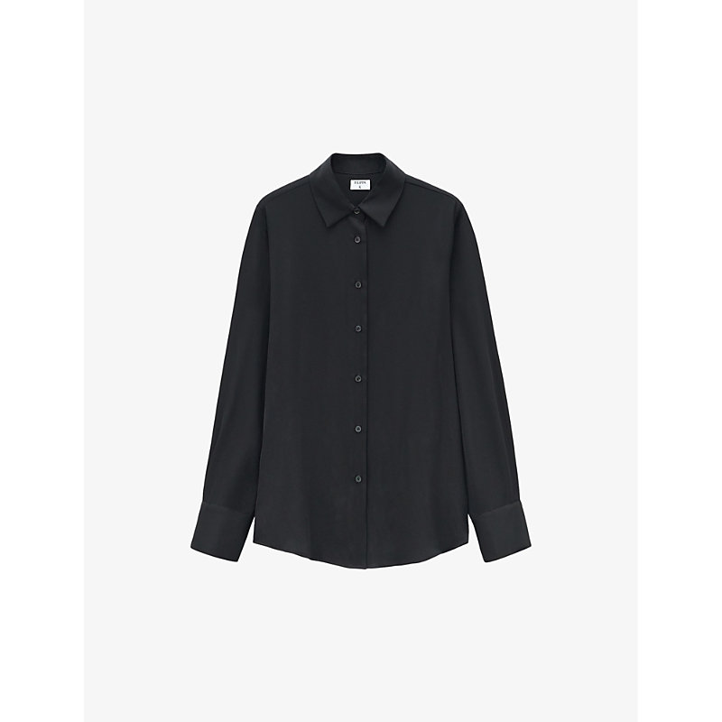 Filippa K Eira Silk Shirt In Black
