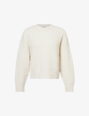 Filippa K Zig Zag Sweater In Ivory