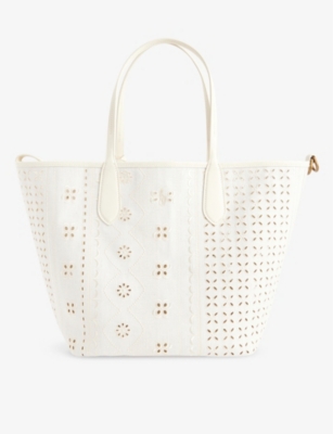 Shop Polo Ralph Lauren Women's White Bellport Linen Tote Bag