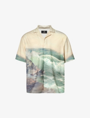 REPRESENT: Higher Truth graphic-print stretch-woven shirt