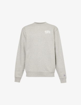 Billionaire Boys Club Mens Heather Grey Logo-print Cotton-jersey Sweatshirt