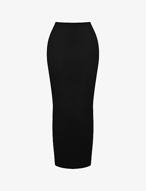 HOUSE OF CB: Hart twill-weave stretch-cotton maxi skirt