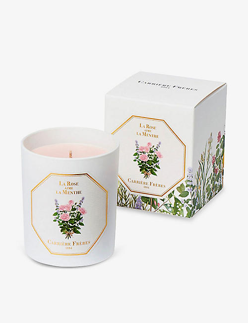 CARRIERE FRERES: La Rose Aime scented vegetable-wax candle 185g