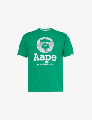 AAPE: Moonface camouflage-print cotton-jersey T-shirt