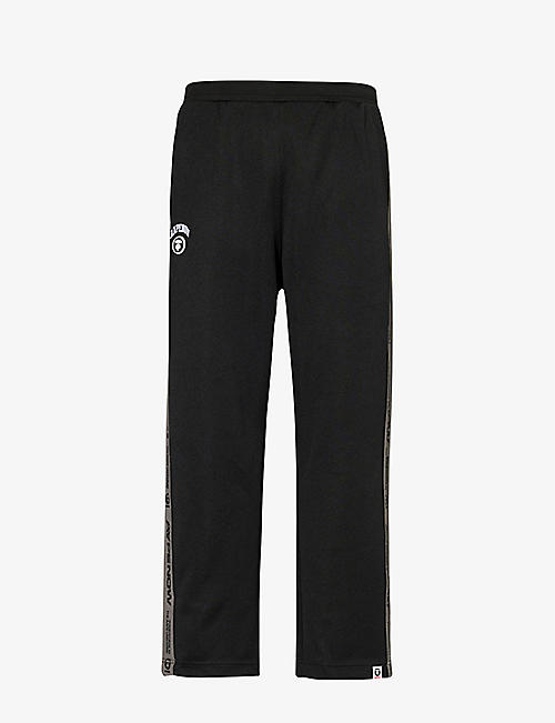 AAPE: Poly brand-embroidered woven jogging bottoms