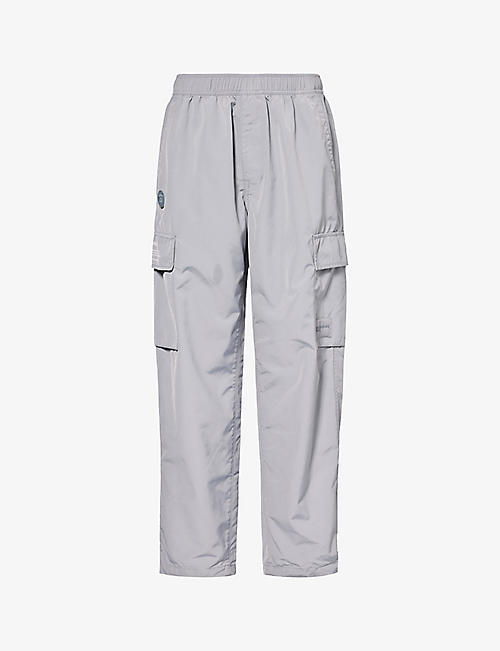 AAPE: Logo-appliqué relaxed-fit woven cargo trousers