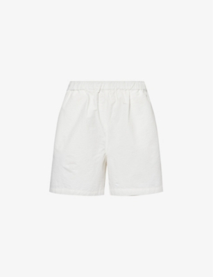 Sunspel Mens Off White X Nigel Cabourn Ripstop Cotton-blend Shorts