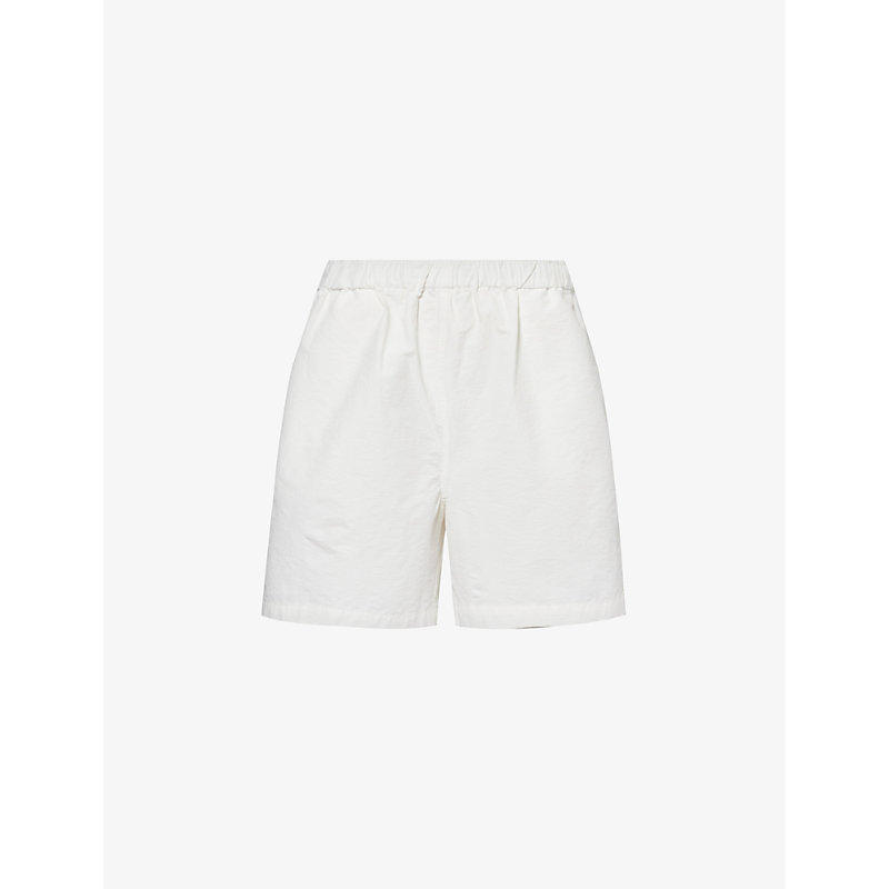 Sunspel Mens Off White X Nigel Cabourn Ripstop Cotton-blend Shorts