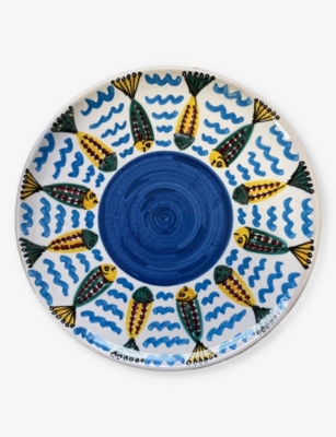 LES OTTOMANS: Sicilian Summer hand-painted ceramic plate 28cm