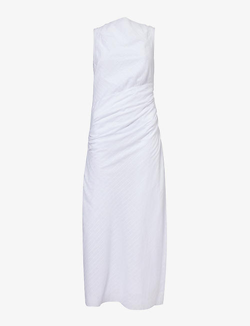 SAMSOE SAMSOE: Sahira pleated organic cotton maxi dress