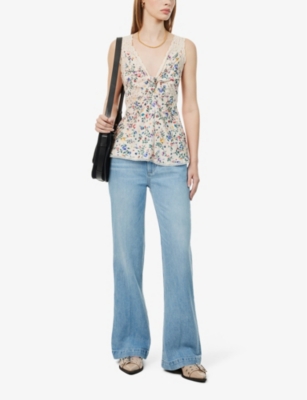 Paige Womens Leela Serena Straight-leg Mid-rise Jeans In Leela