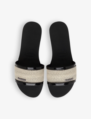 Havaianas Womens Black You Trancoso Rubber Sandals In Black