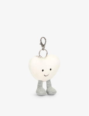 JELLYCAT: Amuseable Heart woven bag charm 13cm