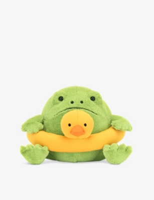 JELLYCAT: Ricky Rain Frog with Rubber Ring soft toy 17cm