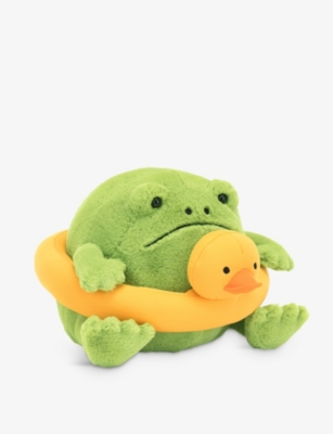 JELLYCAT: Ricky Rain Frog with Rubber Ring soft toy 17cm