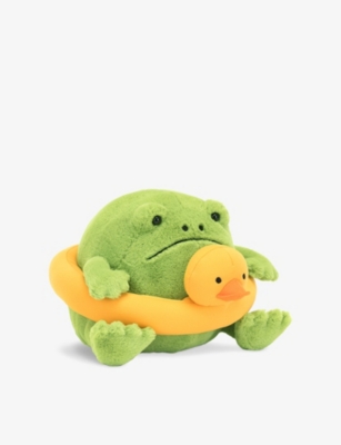 JELLYCAT: Ricky Rain Frog with Rubber Ring soft toy 17cm