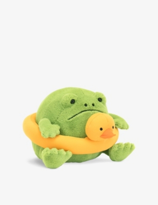 JELLYCAT - Ricky Rain Frog with Rubber Ring soft toy 17cm