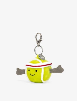 JELLYCAT: Amuseable Sports Tennis Ball woven bag charm 13cm