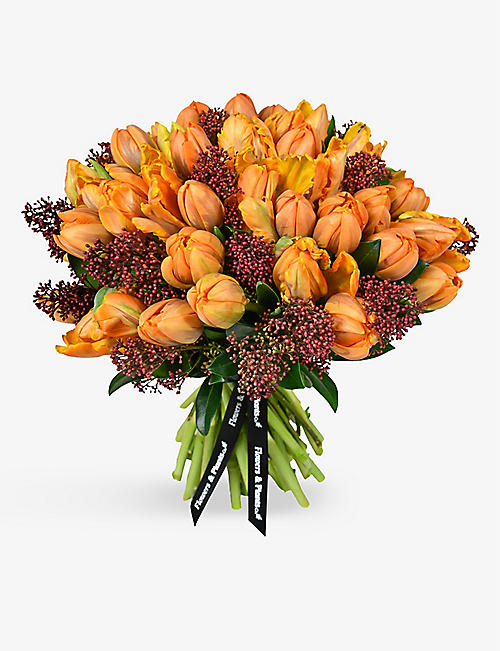 FLOWERS & PLANTS CO.: Orange Tulips fresh flower bouquet