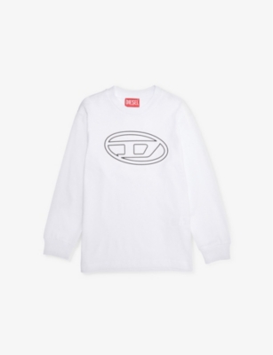 DIESEL: Logo-print short-sleeve cotton-jersey T-shirt 6-16 years