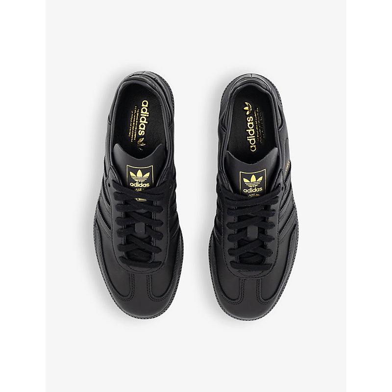Shop Adidas Originals Samba Decon Leather Low-top Trainers In Core Black  Core Black