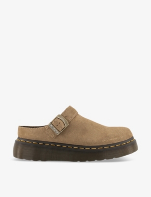 DR. MARTENS - Laketen buckled suede platform mules | Selfridges.com