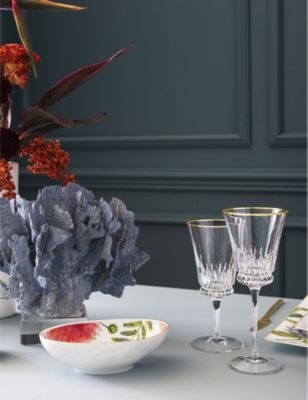 VILLEROY & BOCH: Grand Royal Gold crystal-glass water goblets set of 2