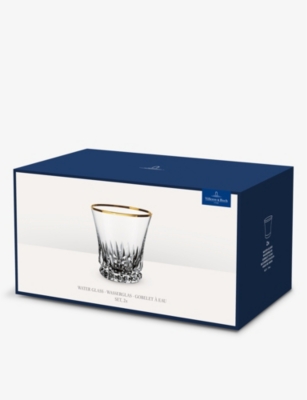 VILLEROY & BOCH: Grand Royal Gold crystal-glass water glasses set of 2