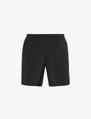 Lululemon Mens Black Pace Breaker Regular-fit Stretch-recycled Polyester Shorts