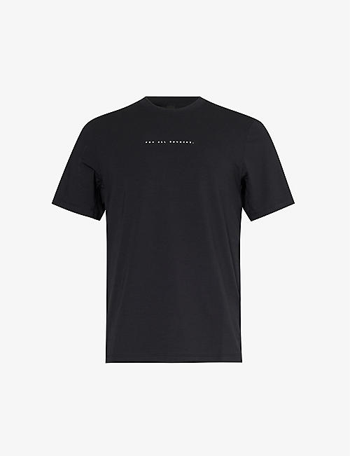 LULULEMON: Zeroed In brand-print stretch cotton-blend T-shirt