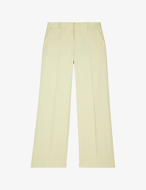 THE KOOPLES: High-rise straight-leg woven trousers