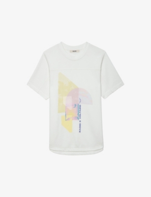 ZADIG&VOLTAIRE: Graphic-print short-sleeve cotton T-shirt