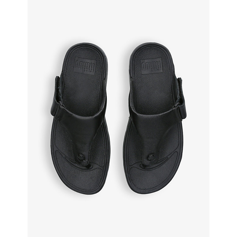 Shop Fitflop Trakk-ii Water-resistant Woven Sandals In Black