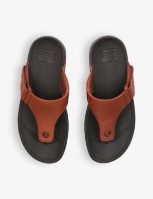 Shop Fitflop Men's Tan Trakk-ii Water-resistant Woven Sandals