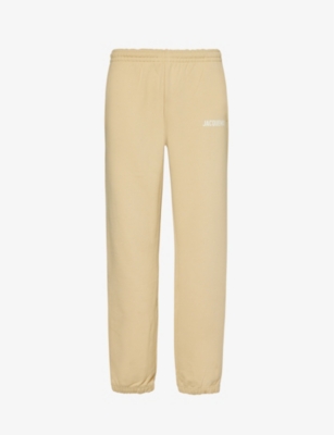 Jacquemus Mens Light Beige Le Jogging Tapered-leg Organic Cotton-jersey Jogging Bottoms In Light Beige