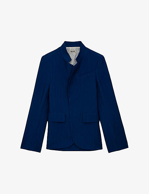 ZADIG&VOLTAIRE: Very mock-neck straight-cut woven blazer