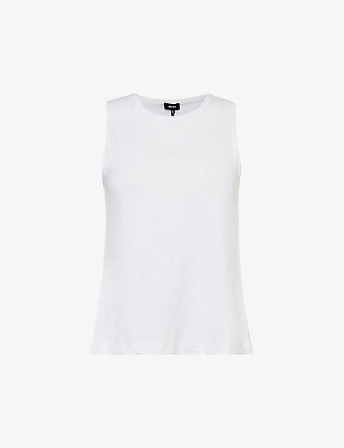 ME AND EM: marl-weave sleeveless cotton-jersey top