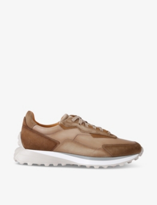 MAGNANNI: Norwalk leather low-top trainers