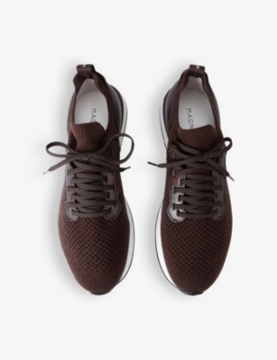 Magnanni Stratus Lyteknit Sneakers In Brown
