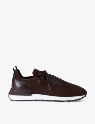 MAGNANNI: Grafton knitted low-top trainers