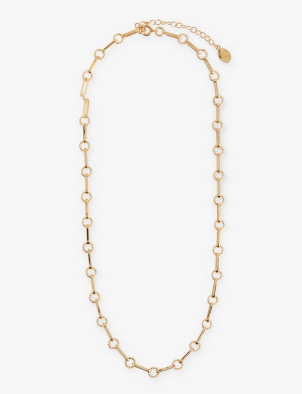 Twisted-link 18ct yellow gold-plated sterling-silver necklace