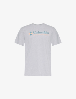 COLUMBIA: Basic logo-print short-sleeve organic-cotton T-shirt