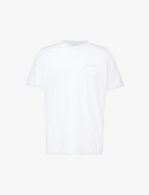 Shop Columbia Explorers Canyon Graphic-print Cotton-jersey T-shirt In White