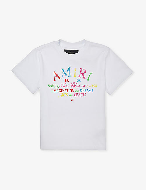 AMIRI: Scribble branded-print cotton-jersey T-shirt 4-12 years