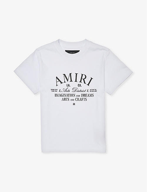 AMIRI: Logo-print short-sleeved cotton-jersey T-shirt 4-12 years
