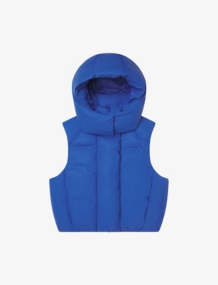 3510078 Grey Hooded Plush Vest main image 1
