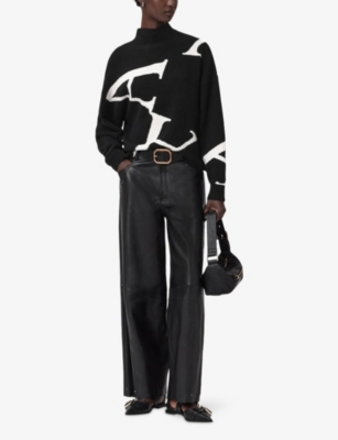 ALLSAINTS: A Star high-neck stretch-wool blend jumper